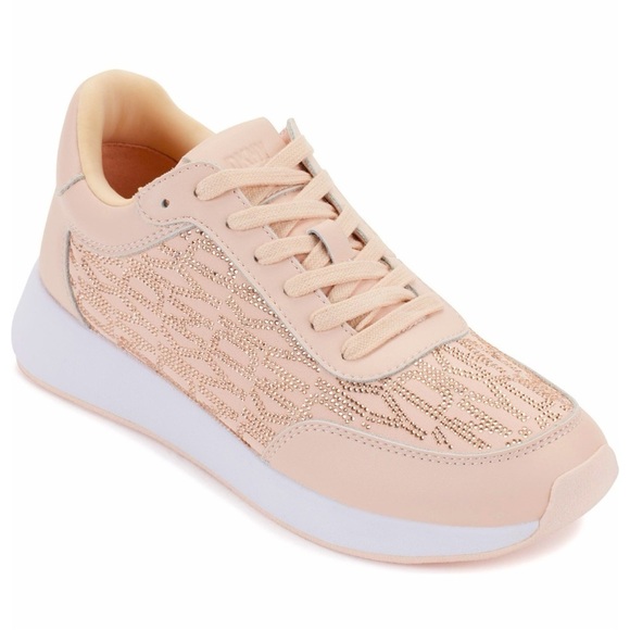 DKNY - Oaks Rhinestone Embellished Sneaker Size 8.5 - Picture 1 of 5